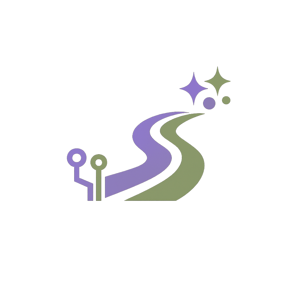 Abstract learning pathway symbol
